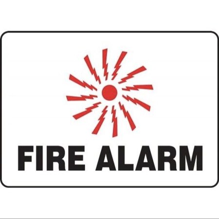 Accuform Safety Sign FIRE ALARM GRAPHIC 10 in MFXG409XT